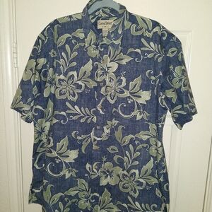Cooke Street Floral Button-Up Hawaiian Shirt Men's sz Large.